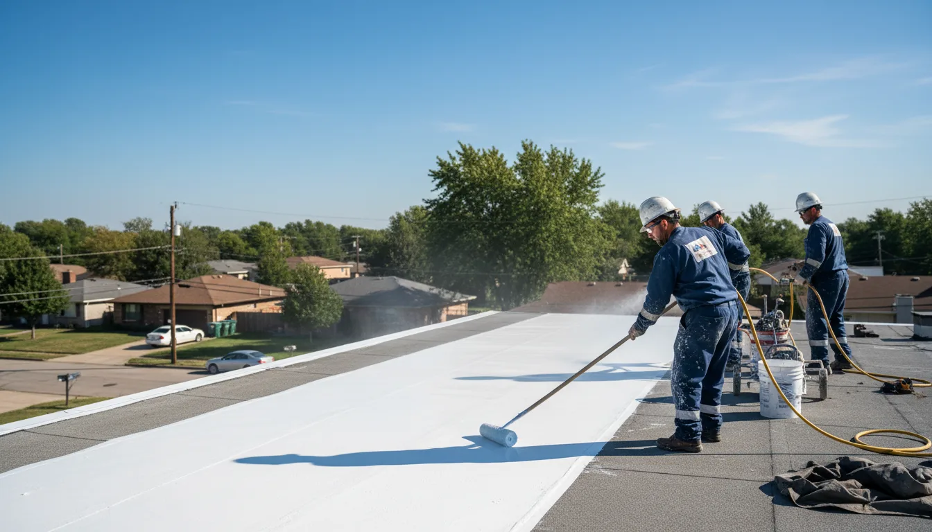 Commercial roof coating in Orefield, PA near me